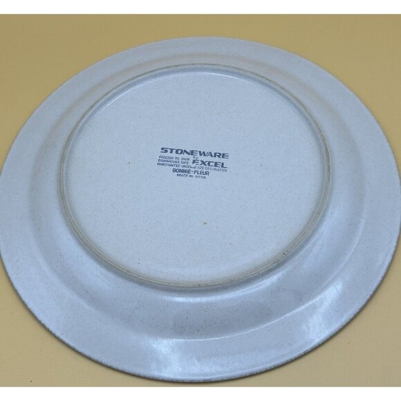 Stoneware Dinner Plate Japan Yellow Daisy Excel Bonnie Fleur 0.75" Vtg 1960’s - Picture 2 of 2